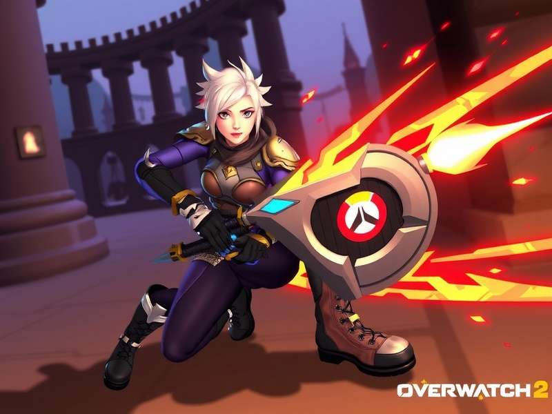 Ashe Overwatch 2 Hero in action with The Viper rifle