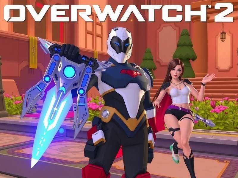 Overwatch 2 heroes in action on a futuristic map