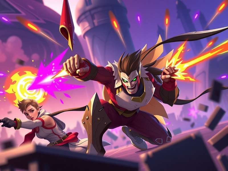 Overwatch 2 New Hero Teaser Art - Silhouette of a mysterious figure with glowing tech