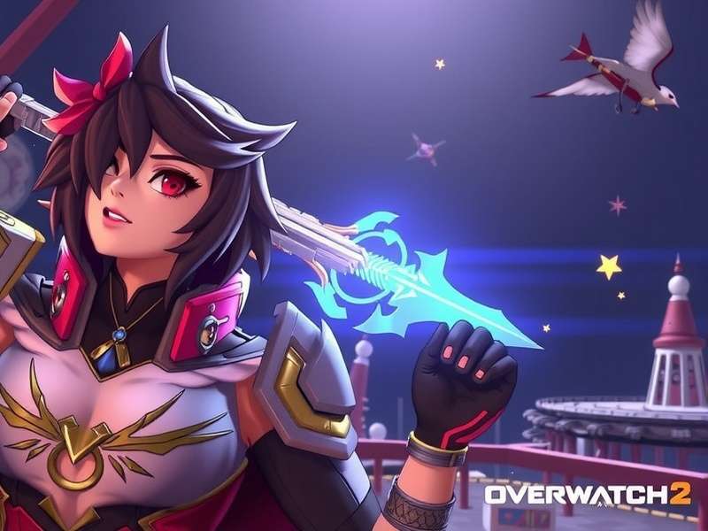 Ashe from Overwatch 2 aiming her rifle