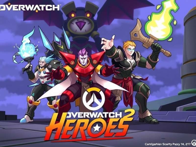 Overwatch 2 Heroes lineup featuring all characters in action poses with Indian-themed backdrop