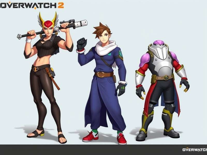 Overwatch 2 all characters group art featuring the entire roster