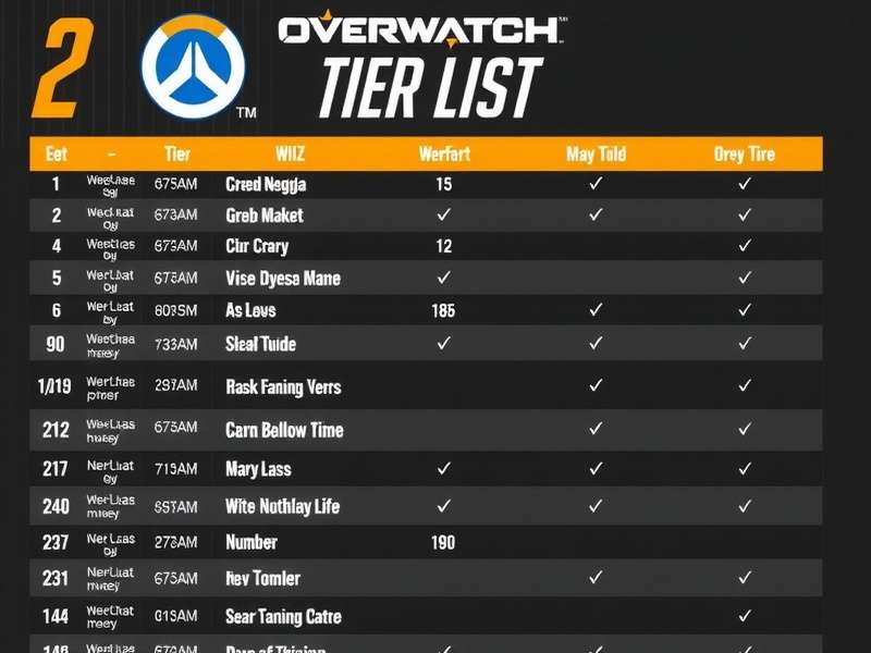 Overwatch 2 Characters Tier List 2025 – India's Ultimate Guide with all heroes ranked from S to D tier