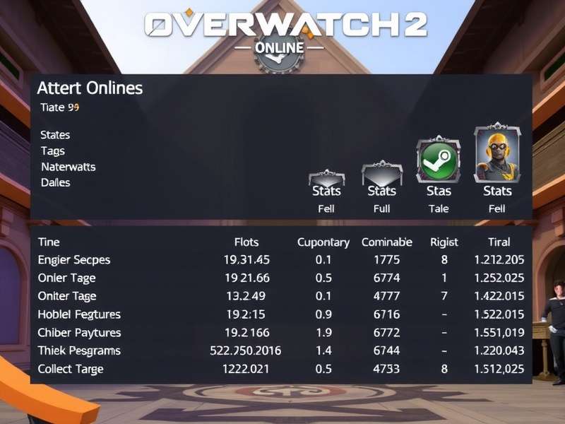 Overwatch 2 gameplay on Steam — real-time online stats dashboard for Indian players