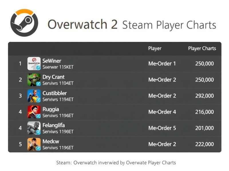 Overwatch 2 Steam Player Charts showing peak players and India region trends